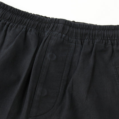 LINEN COTTON TWILL TROUSERS