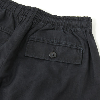 LINEN COTTON TWILL TROUSERS
