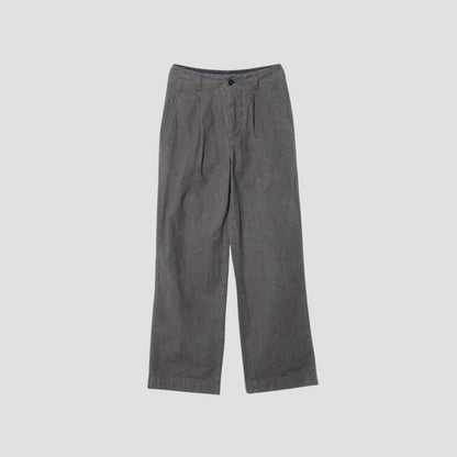 CHEF CHECK COTTON LINEN TROUSERS
