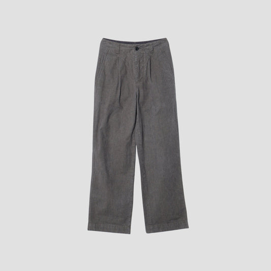 CHEF CHECK COTTON LINEN TROUSERS