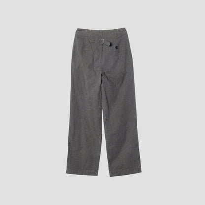 CHEF CHECK COTTON LINEN TROUSERS