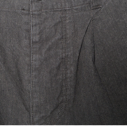 CHEF CHECK COTTON LINEN TROUSERS