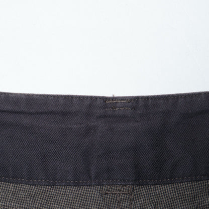 CHEF CHECK COTTON LINEN TROUSERS