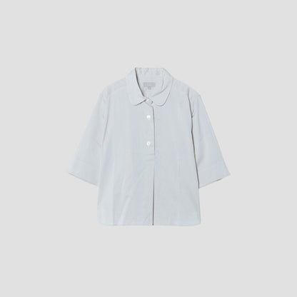 FINE STRIPE COTTON SILK SHIRT