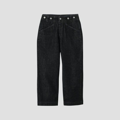 CANTON BLACK DENIM TROUSERS