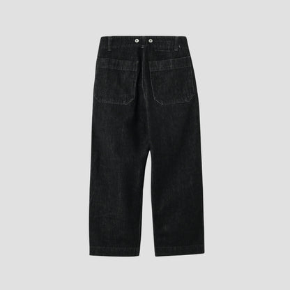 CANTON BLACK DENIM TROUSERS