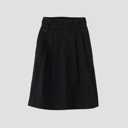 FADED COTTON TWILL SKIRT