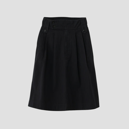 FADED COTTON TWILL SKIRT
