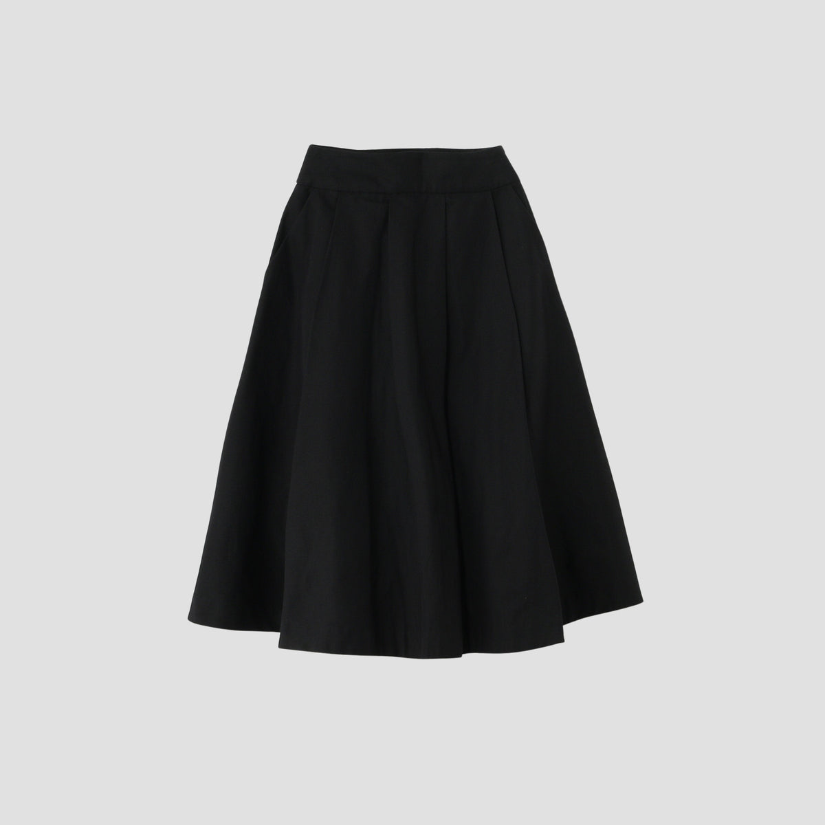 COTTON LINEN DRILL SKIRT