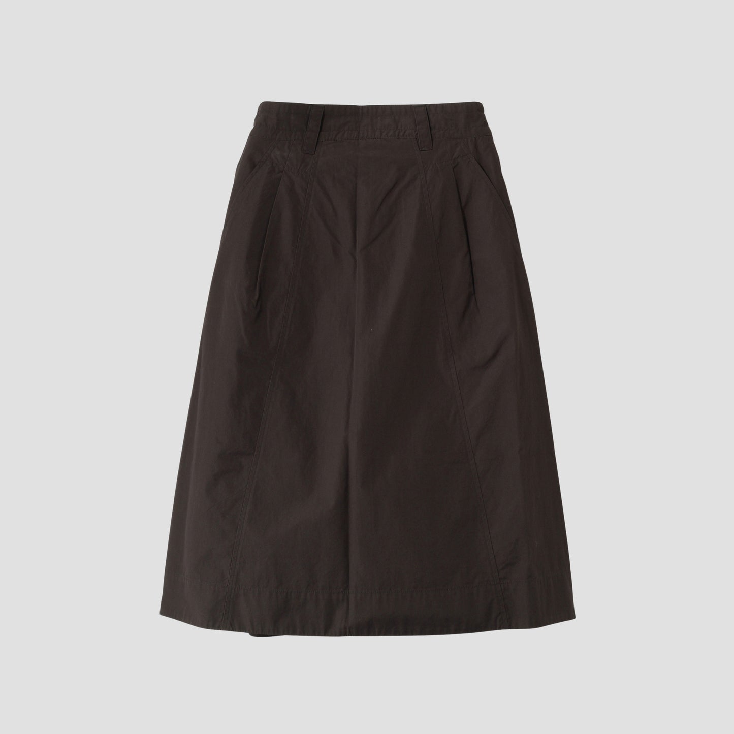 FINE COMPACT COTTON POPLIN SKIRT
