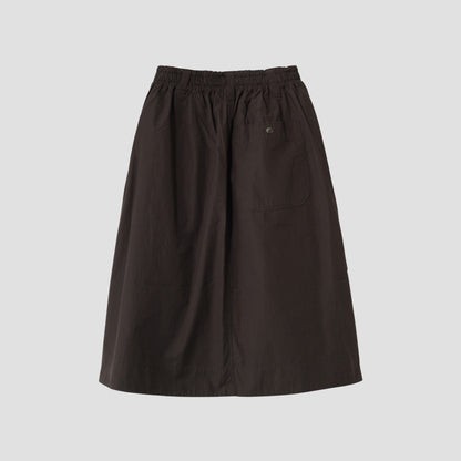 FINE COMPACT COTTON POPLIN SKIRT