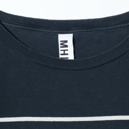 COTTON LINEN PANEL STRIPE JERSEY