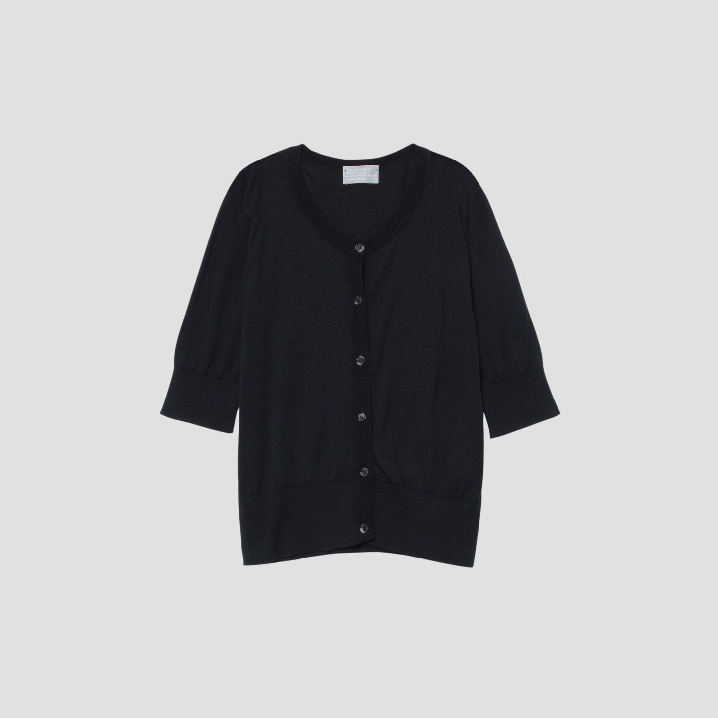 SEA ISLAND COTTON HIGH RIB CARDIGAN KNIT