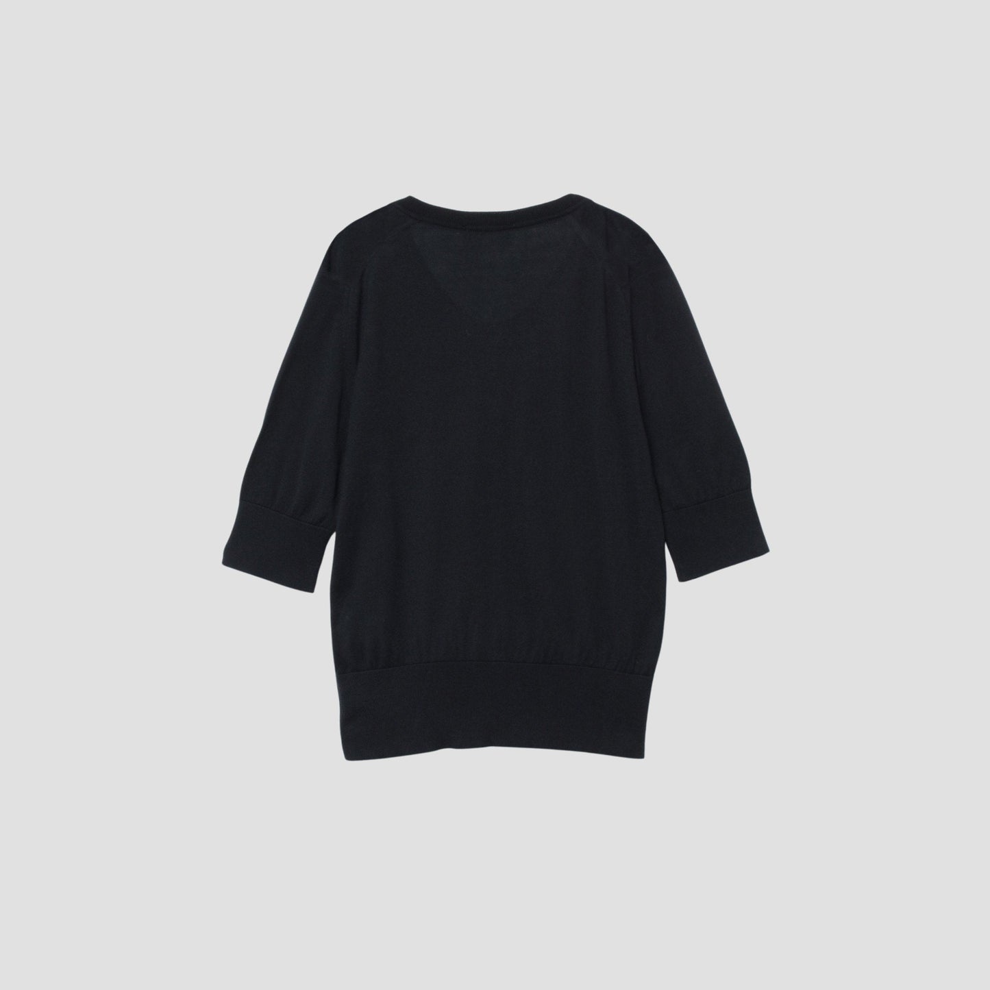 SEA ISLAND COTTON HIGH RIB CARDIGAN KNIT