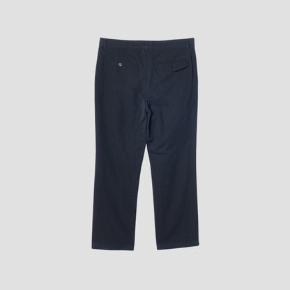 COTTON LINEN GABERDINE TROUSERS
