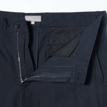 COTTON LINEN GABERDINE TROUSERS