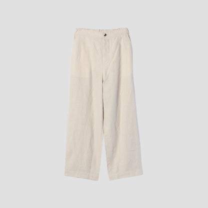 HIGH DENSE LINEN TROUSERS