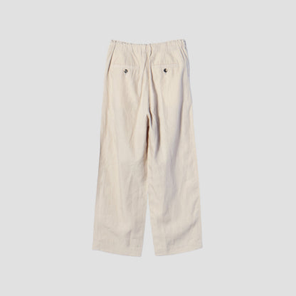 HIGH DENSE LINEN TROUSERS