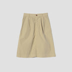COMPACT TOUGH COTTON POPLIN SKIRT