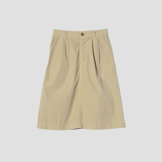 COMPACT TOUGH COTTON POPLIN SKIRT