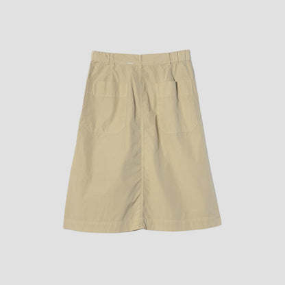 COMPACT TOUGH COTTON POPLIN SKIRT
