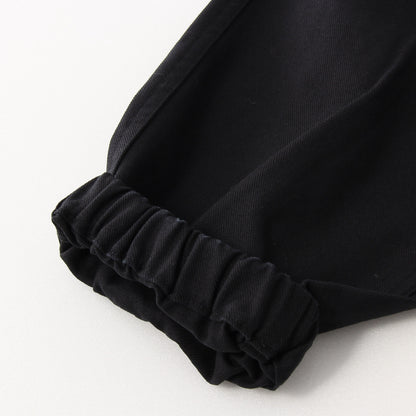ORGANIC COTTON GABARDINE TROUSERS