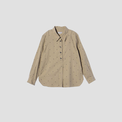 SOFT SPOT PRINT COTTON SHIRT