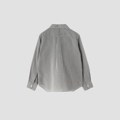 COTTON SILK STRIPE SHIRT