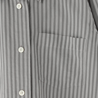COTTON SILK STRIPE SHIRT