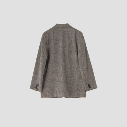 MULTI CHECK WOOL JACKET