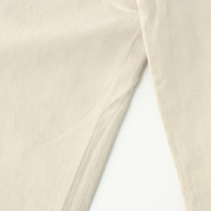 LINEN COTTON TWILL TROUSERS