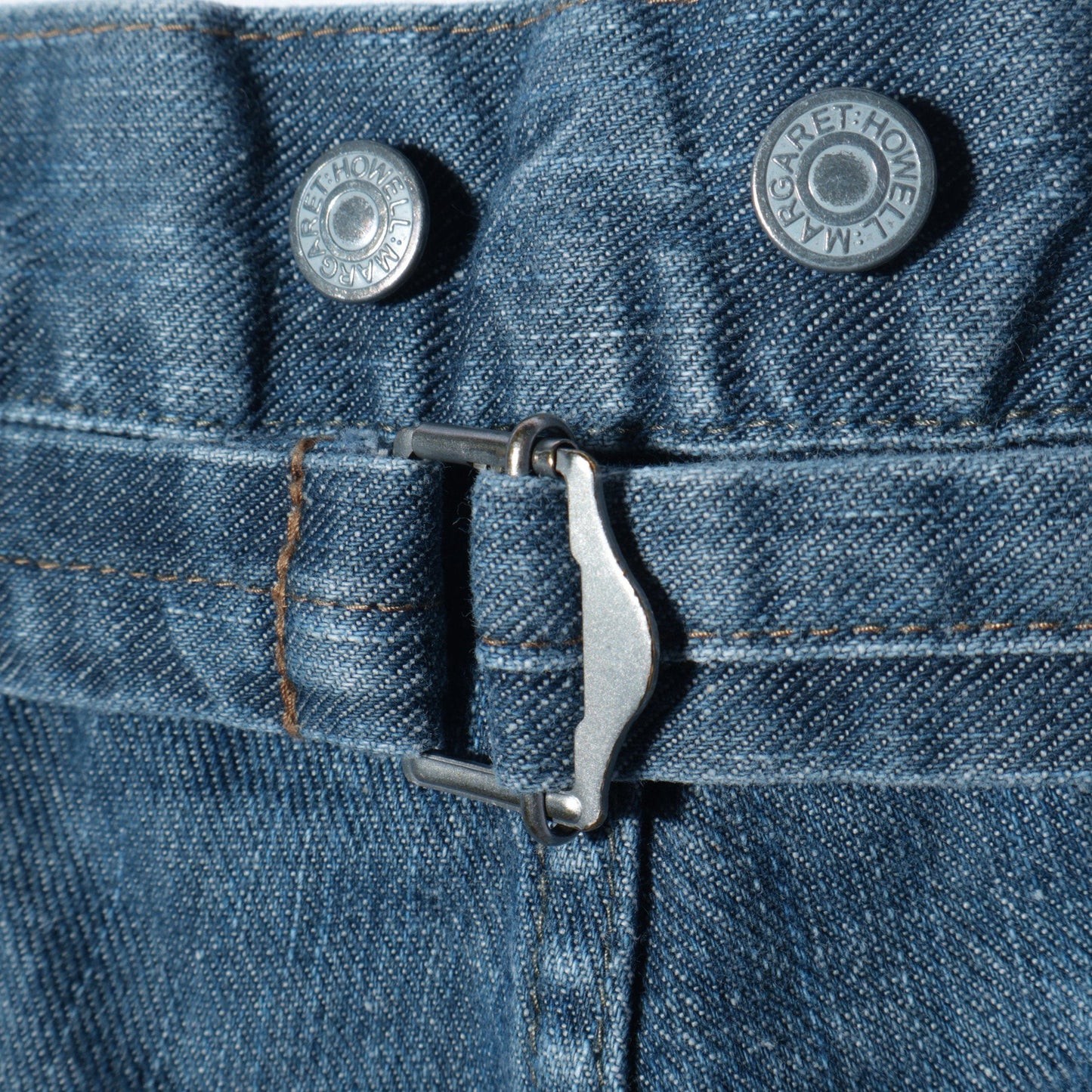 GREY CAST DENIM TROUSERS