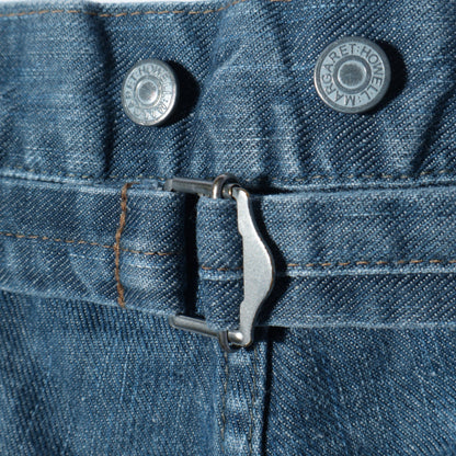 GREY CAST DENIM TROUSERS