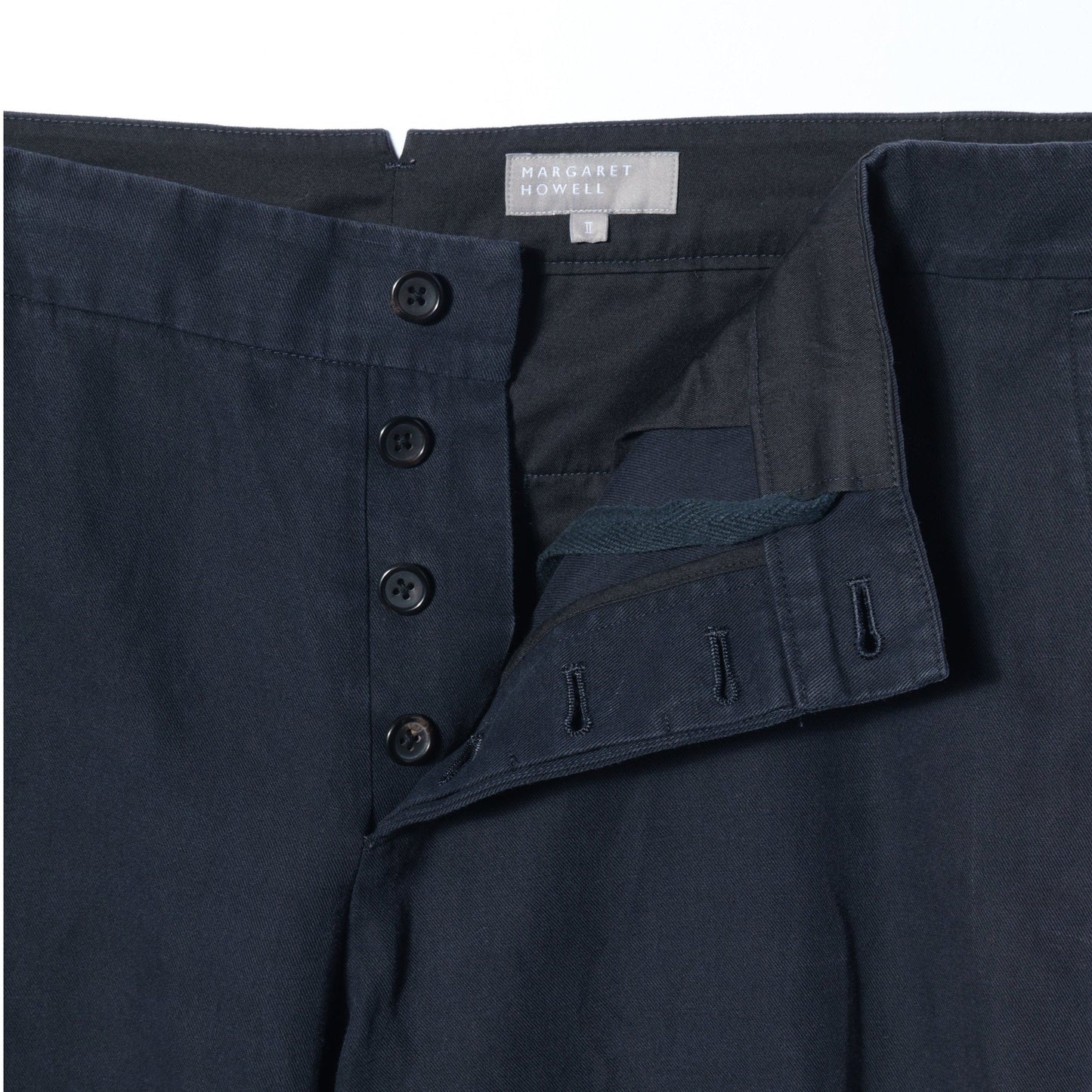 HIGH TWIST COTTON LINEN TROUSERS