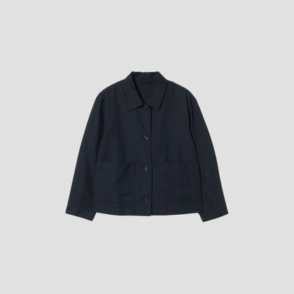 LINEN WOOL TWILL JACKET