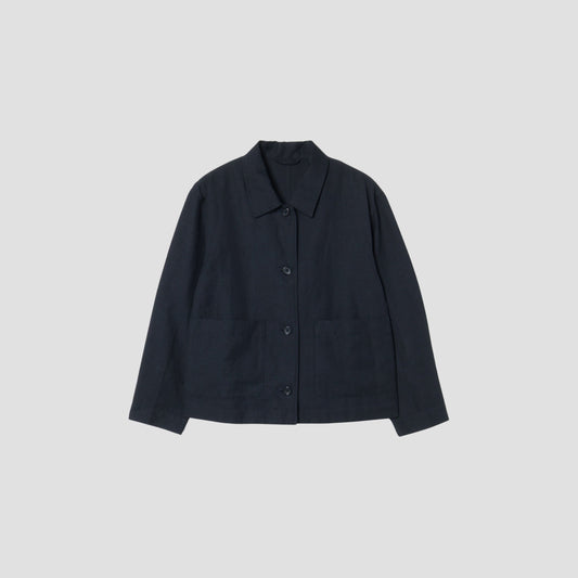LINEN WOOL TWILL JACKET