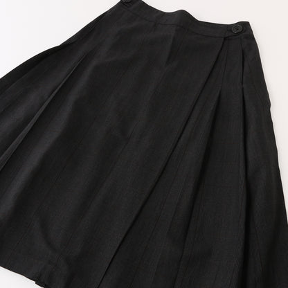 LARGE CHECK WOOL COTTON SKIRT