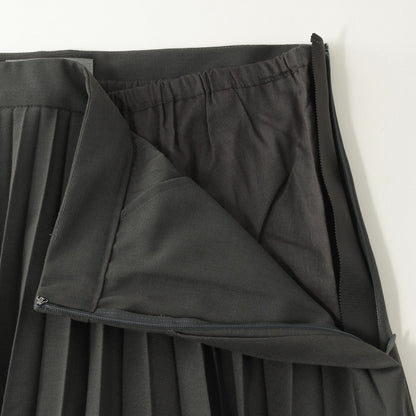 SHEER WOOL POLYESTER SKIRT