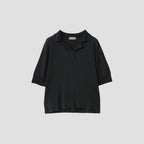 COTTON SILK POLO KNIT