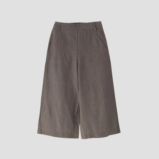 HIGH DENSE LINEN TROUSERS
