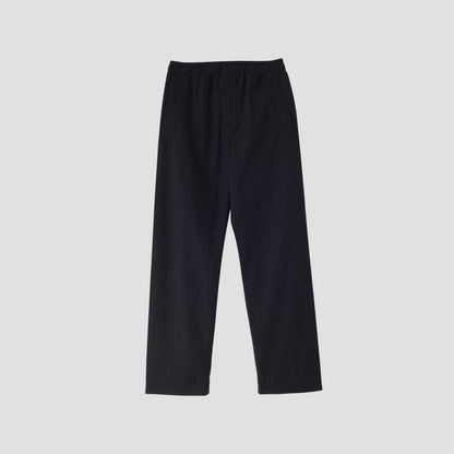 WOOL PINSTRIPE TROUSERS