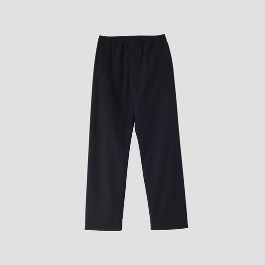 WOOL PINSTRIPE TROUSERS