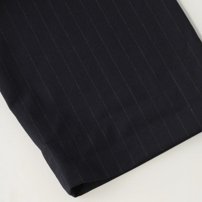 WOOL PINSTRIPE TROUSERS