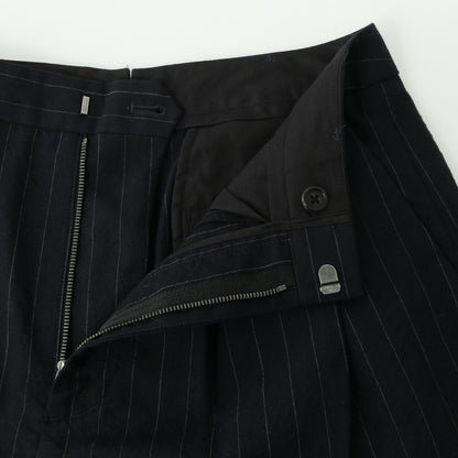 FINE PINSTRIPE WOOL TROUSERS