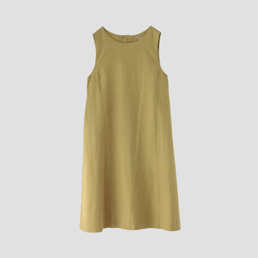 DENSE FINE LINEN POPLIN DRESS