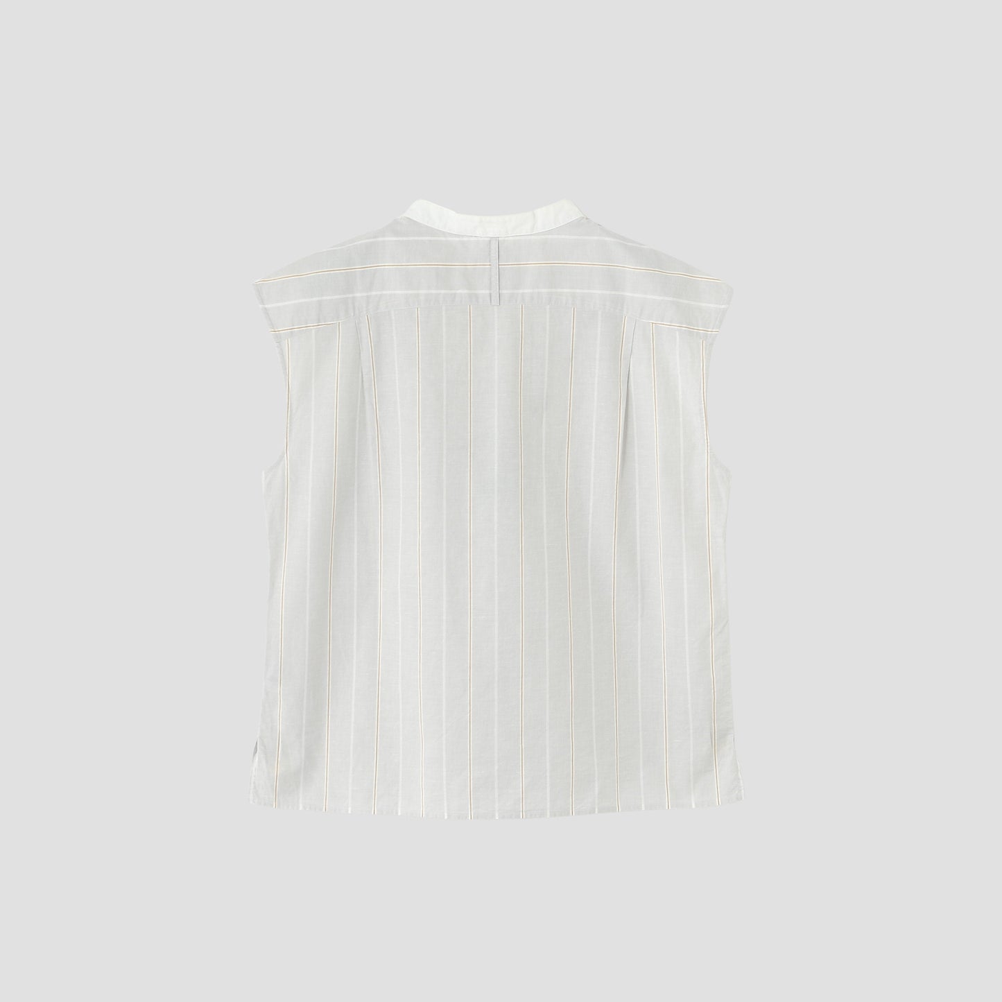 WIDE PJ STRIPE COTTON LINEN SHIRT