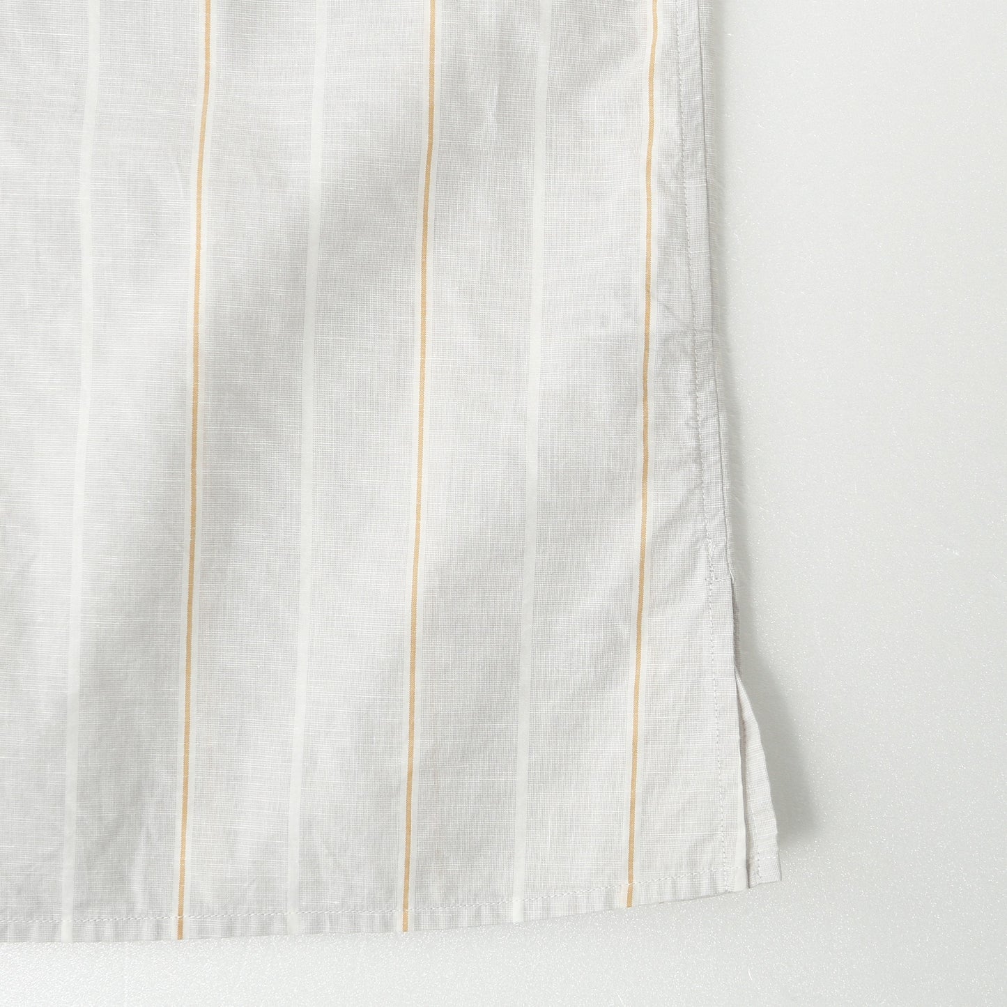 WIDE PJ STRIPE COTTON LINEN SHIRT