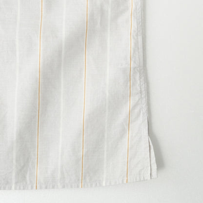 WIDE PJ STRIPE COTTON LINEN SHIRT