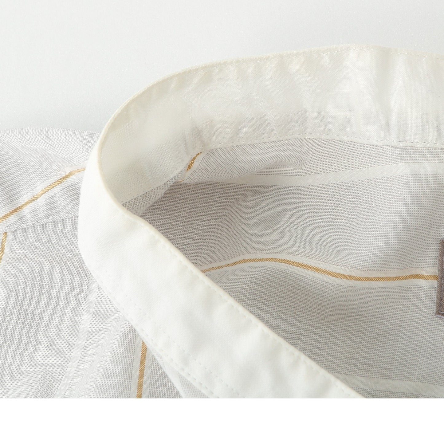 WIDE PJ STRIPE COTTON LINEN SHIRT