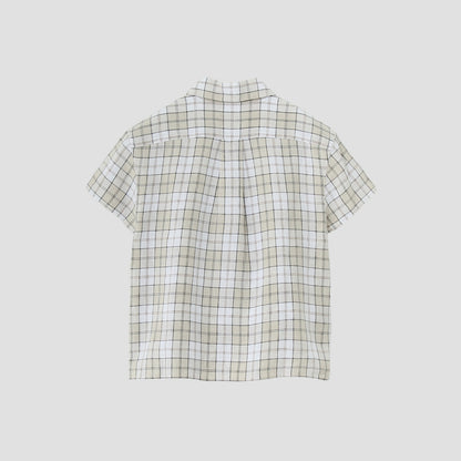 LINEN TARTAN SHIRT